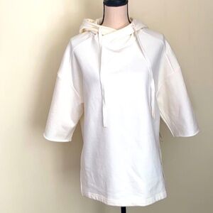 NWOT- ALO Yoga Falls Short Oversized Pullover Hoodie- ivory size S